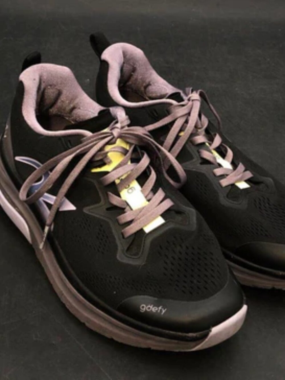 G‑Defy Gravity Defyer Ion Black Women 8.5 Athletic Walking Running Shoe Sneakers